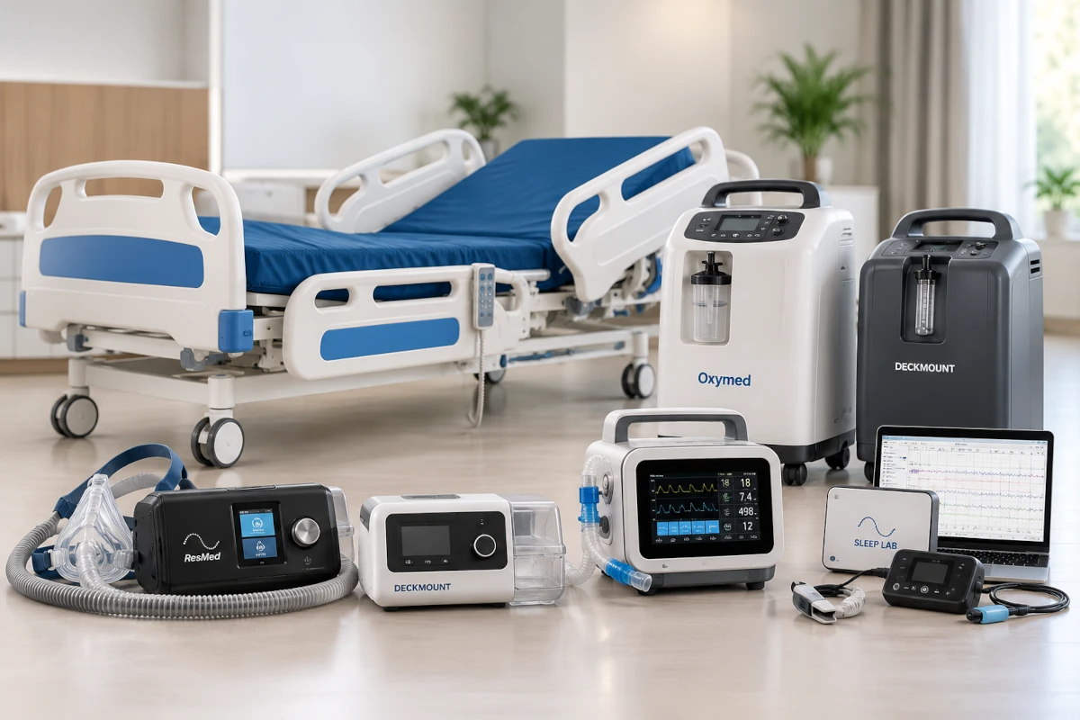 Modern Respiratory Care Equipment Showroom